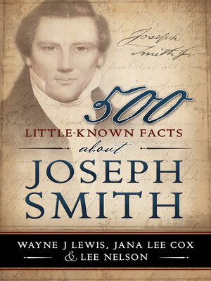 cover image of 500 Little-Known Facts about Joseph Smith